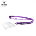 Tubular Printed Lanyard with PVC Card Holder